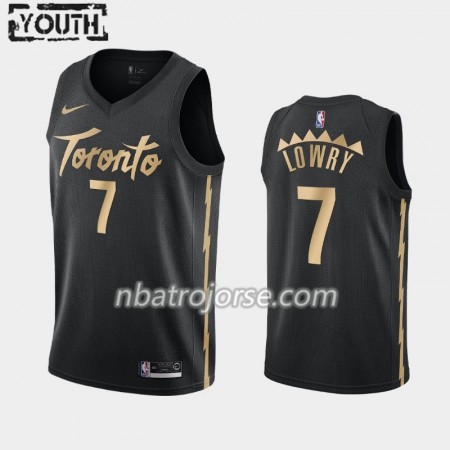 Barn Toronto Raptors Tröja Kyle Lowry 7 2019-20 Nike City Edition Swingman